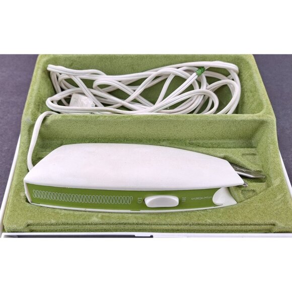 Vintage Sears Electric Scissors 344.2199 Manual Original Case Green 2 Speed 1968 - Picture 2 of 9